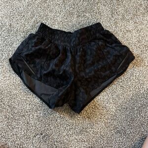 lululemon athletica Black Camo Run Shorts